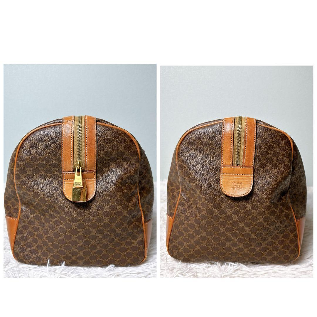 セリーヌ ボストンバック 大容量 マカダム柄 トリオンフ 旅行 出張