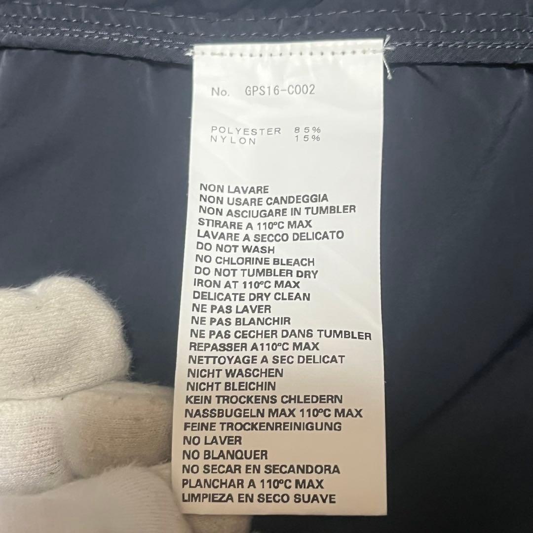 美品 グラフペーパー ショップコート ショールカラー パッカリング ブラック