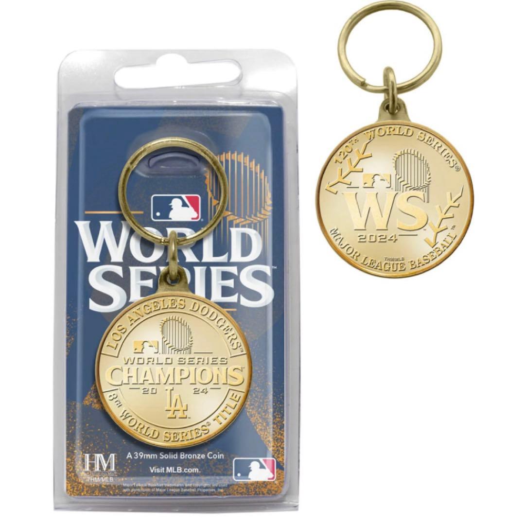 MLB公認　レア品　ドジャースワールドシリーズ2024年優勝記念キーチェーン