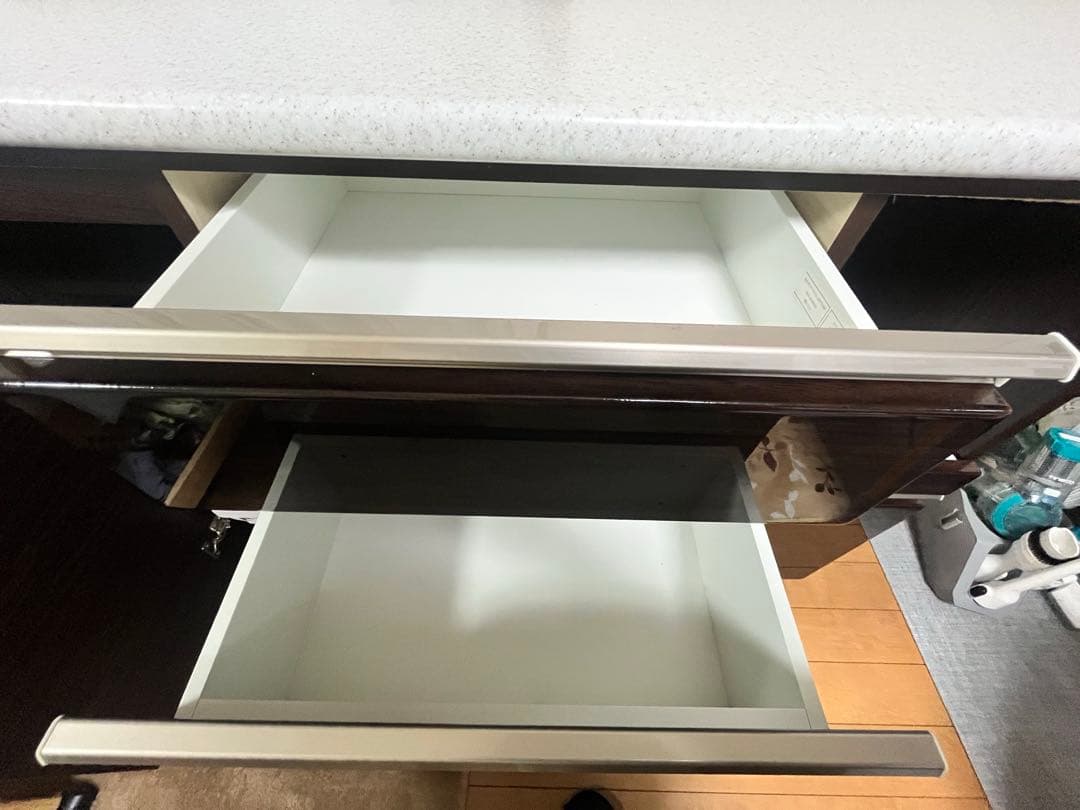 ニトリ　キッチンカウンター　アルミナ2 120CT DBR