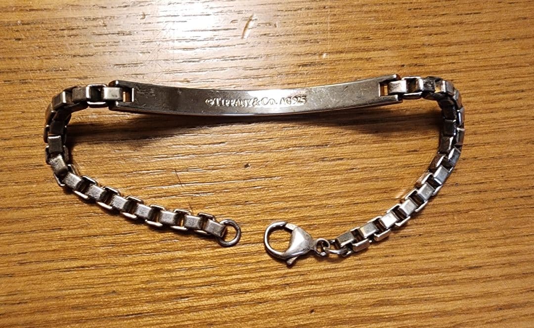 (*)様 TIFFANY&Co. ベネチアン リンク I.D. ブレスレット