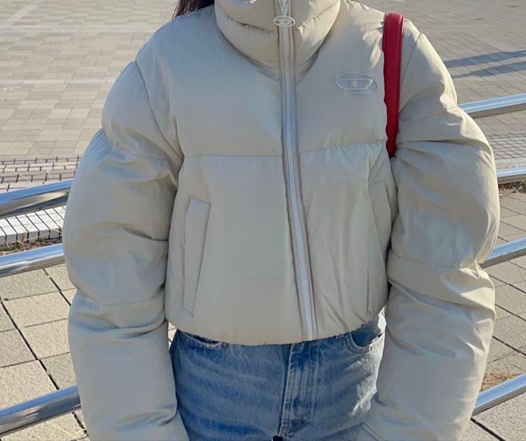 W-PEYTON-SHORT Dロゴショートパフィージャケット