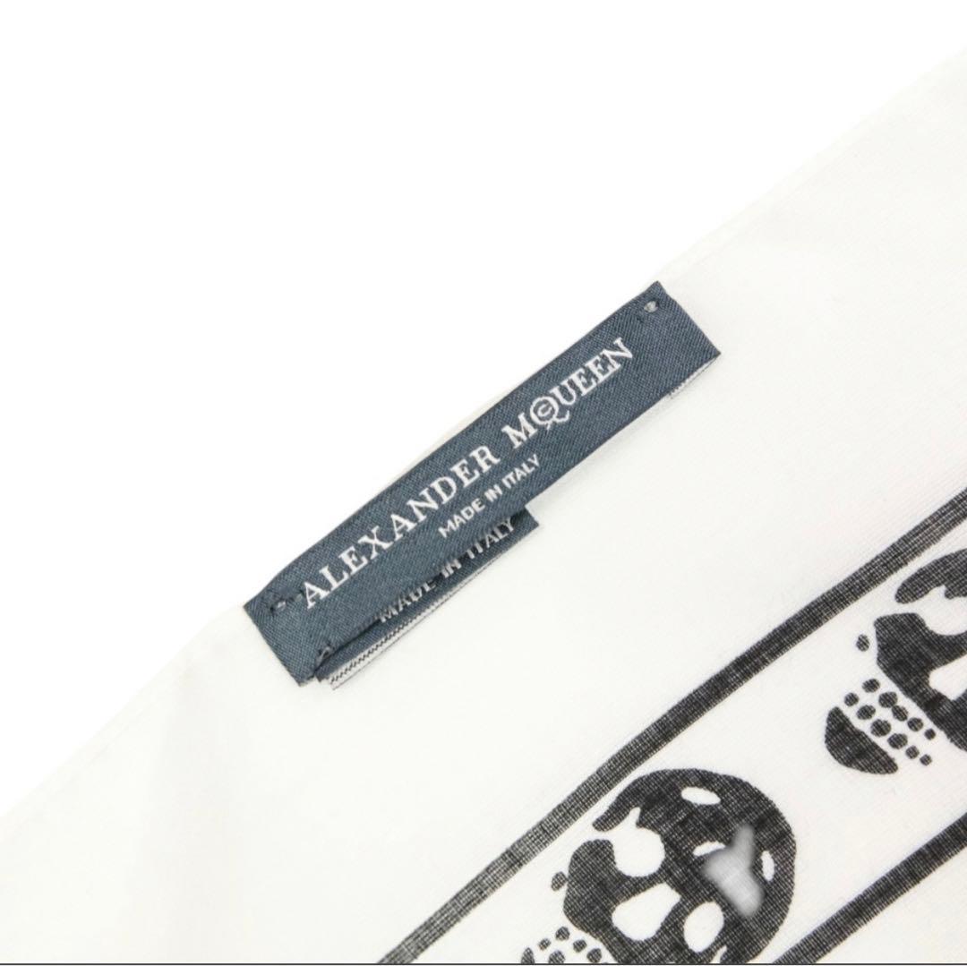 Alexander McQueen スカル ストール スカーフ ホワイト