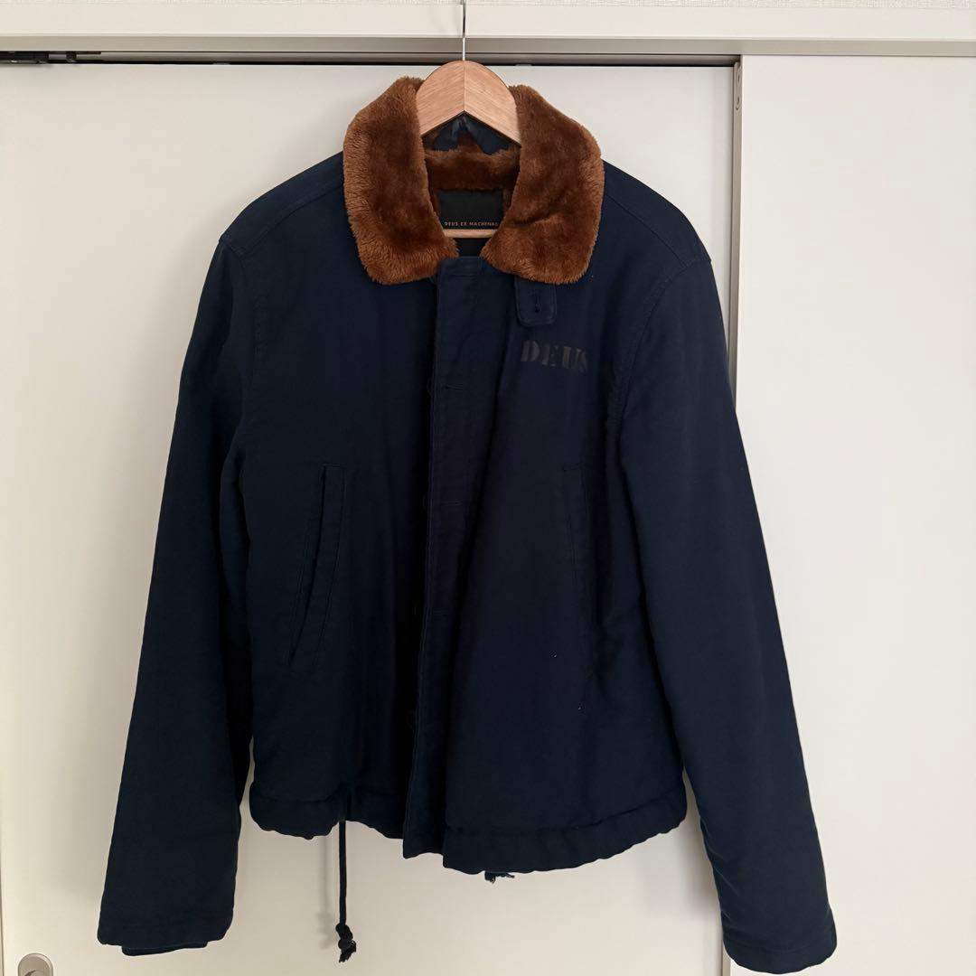 DEUS EX MACHINA ネイビー フライトジャケット M