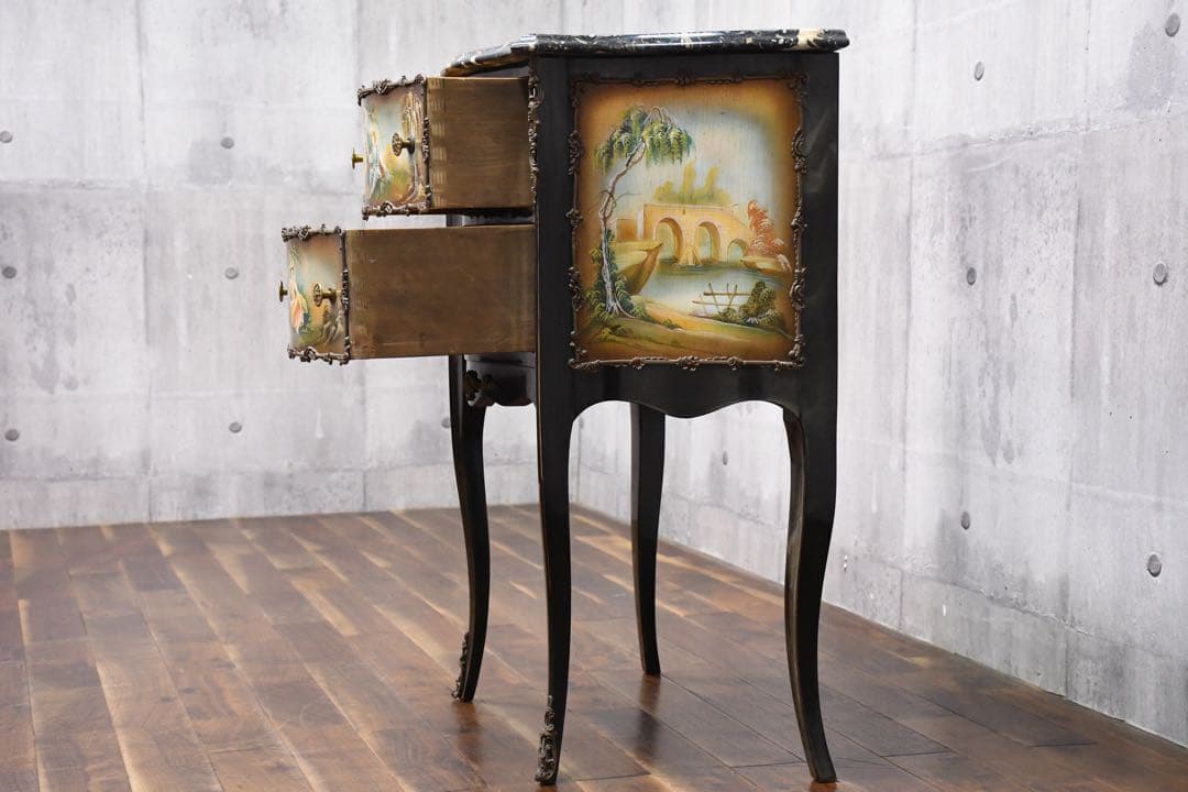 EAC18 サイン有 西洋クラシック サイドチェスト コンソールチェスト