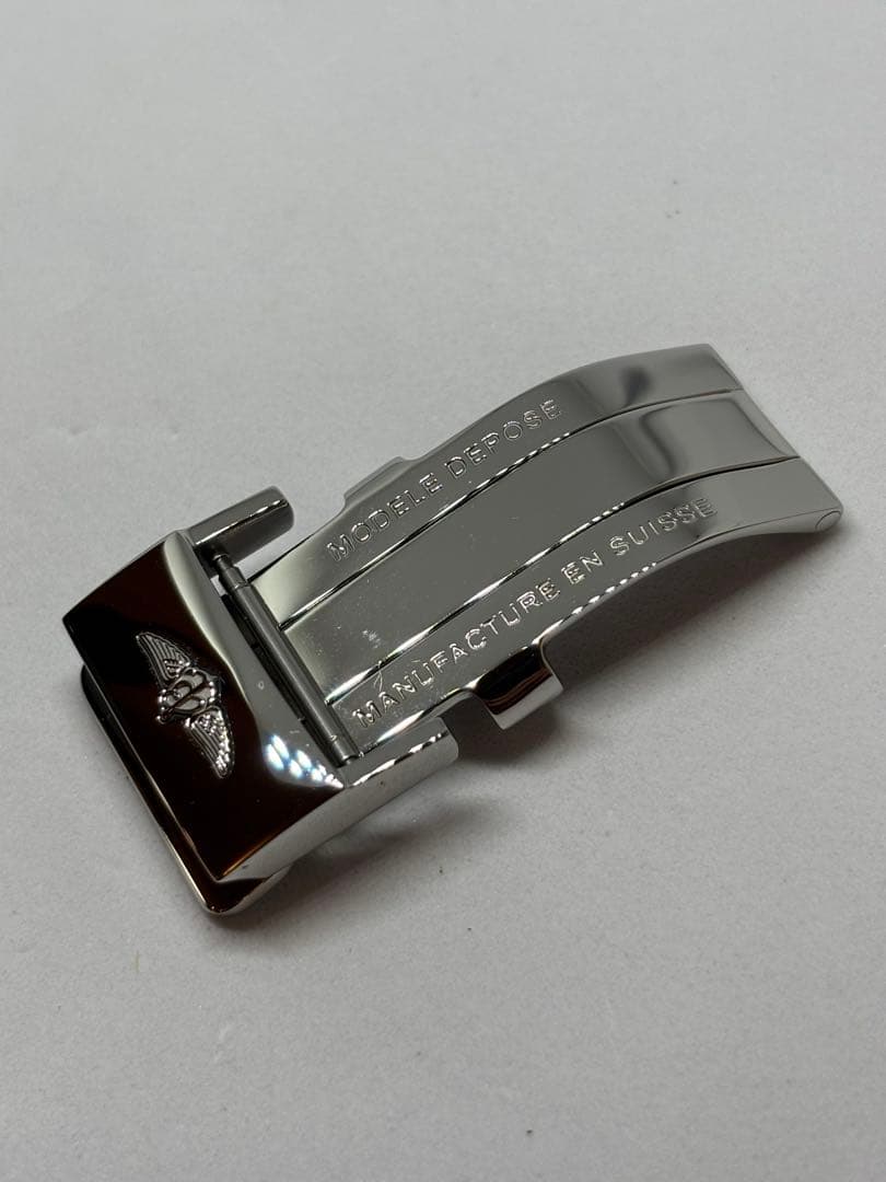 ブライトリング 純正Dバックル シルバーカラー 18mm用 メンズ腕時計用