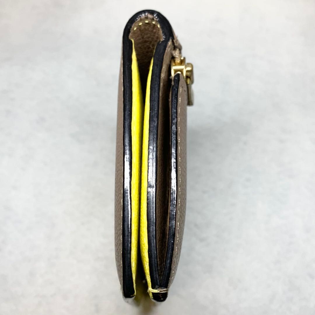 美品 ラルコバレーノ スマートカードウォレット 財布 やぎ革 レザー イタリア製