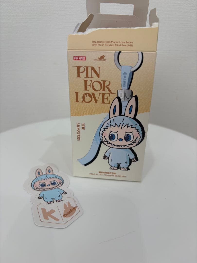 Labubu アルファベット【K】ラブブ ぬいぐるみ ペンダント popmart