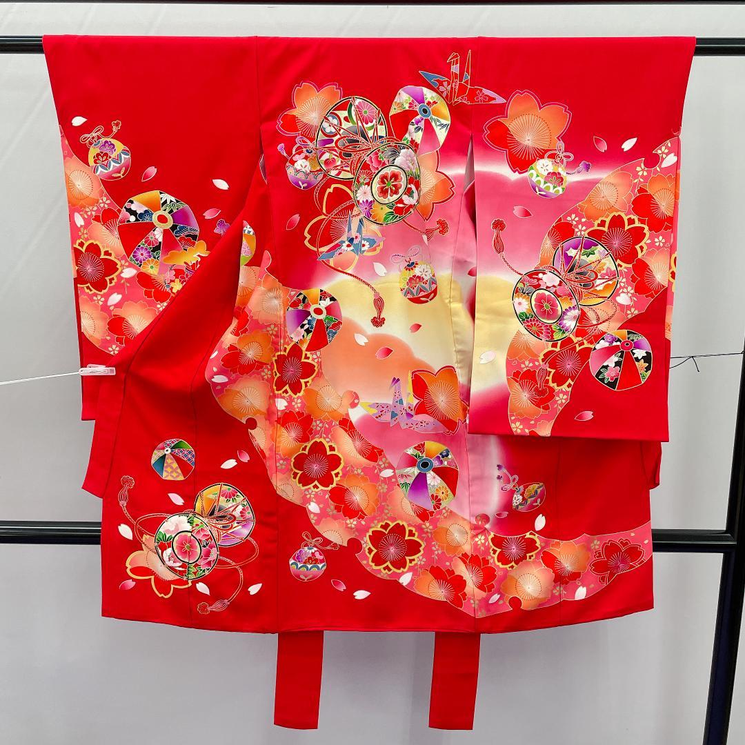 Y★3978★ 子供着物 襦袢付き 一つ身 女の子 七五三 3才