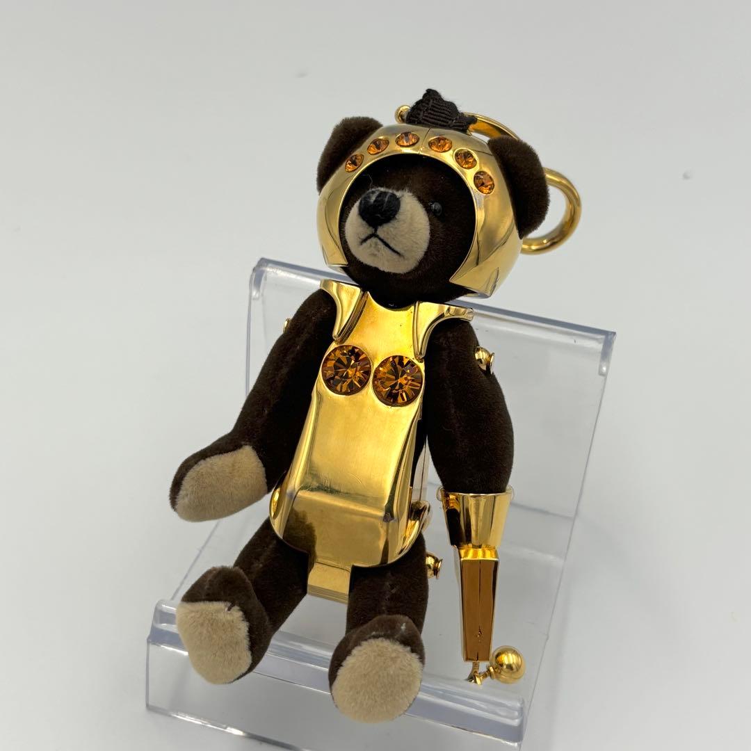 プラダ　くまチャーム　ゴールド　クリスタル　テディベアー　ロボット