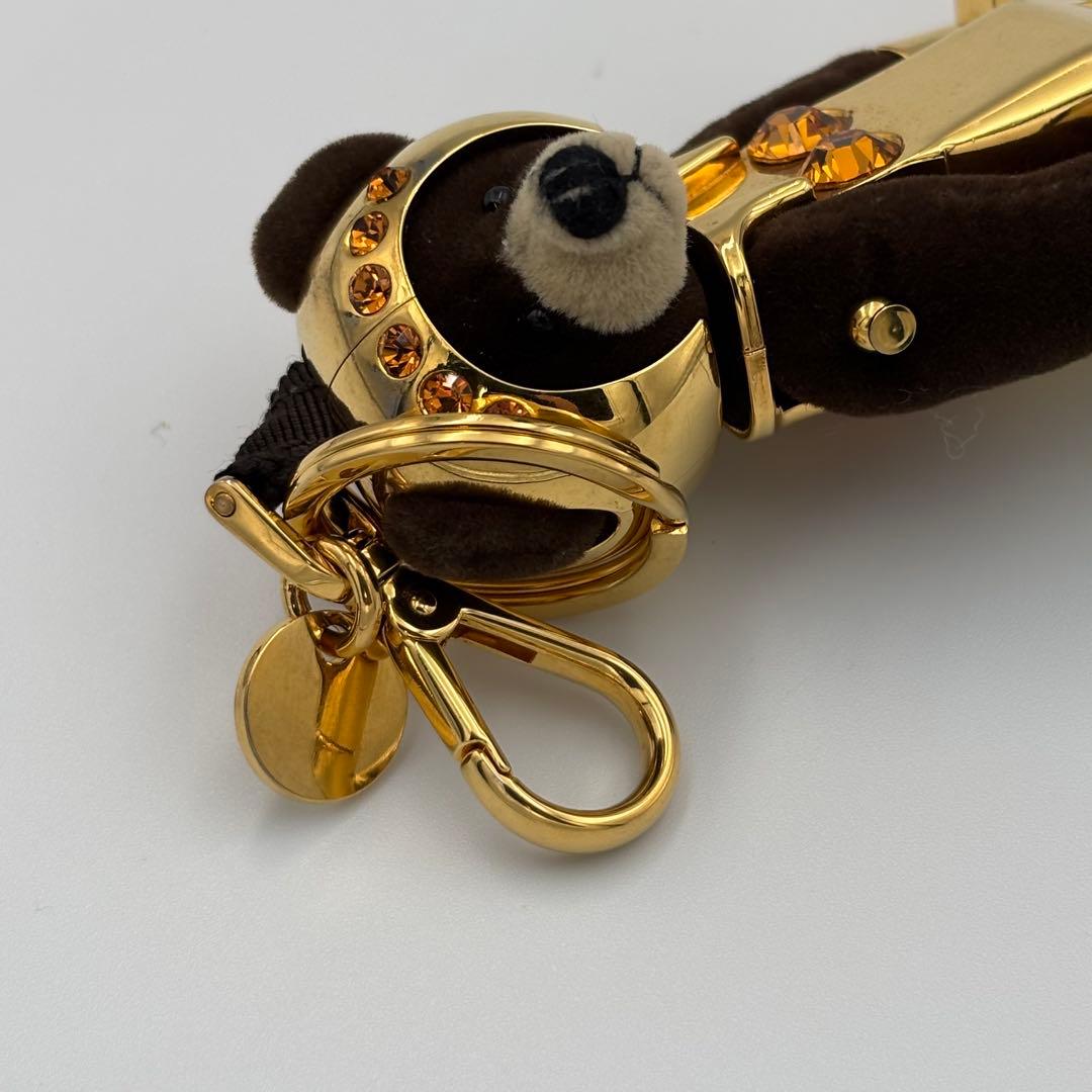 プラダ　くまチャーム　ゴールド　クリスタル　テディベアー　ロボット