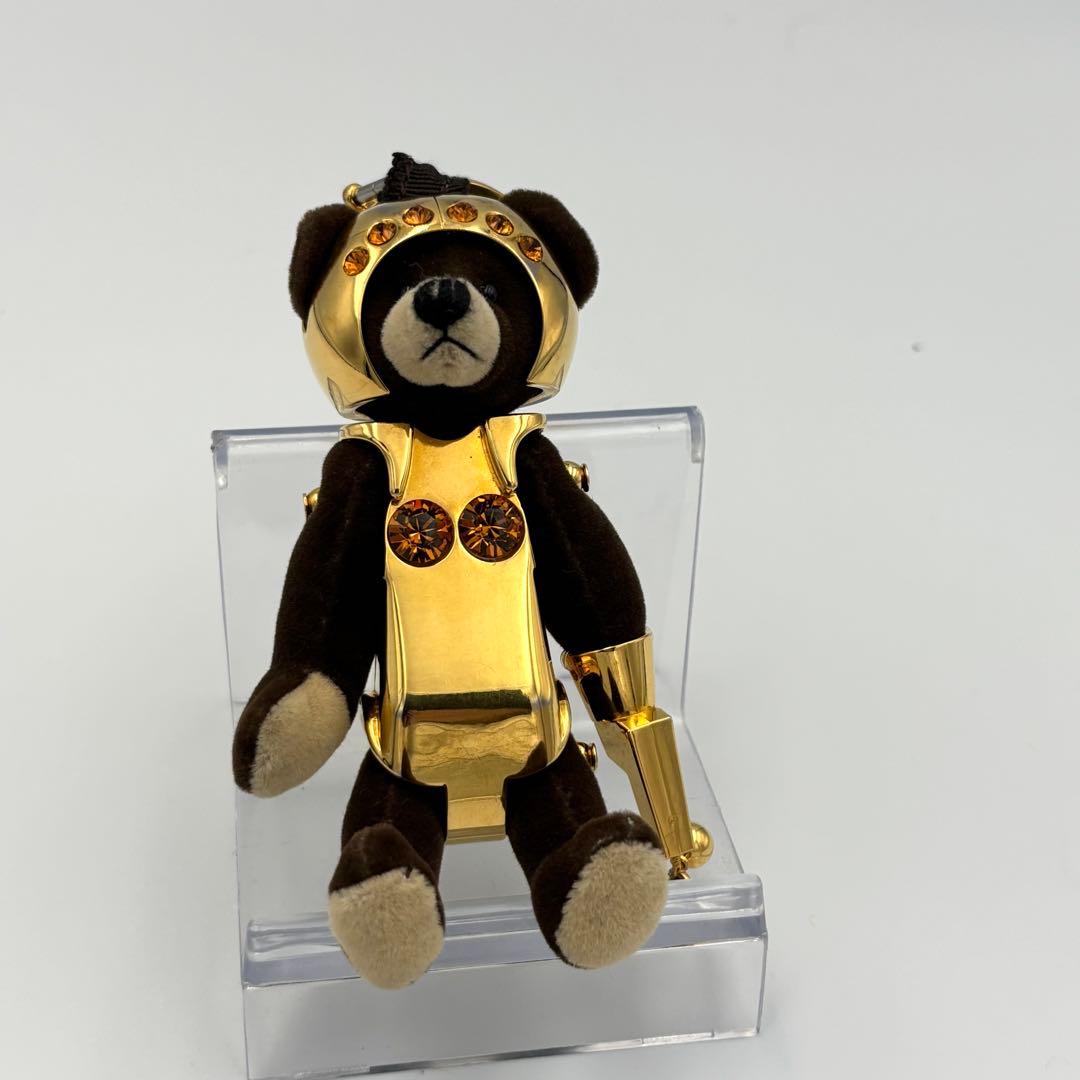 プラダ　くまチャーム　ゴールド　クリスタル　テディベアー　ロボット