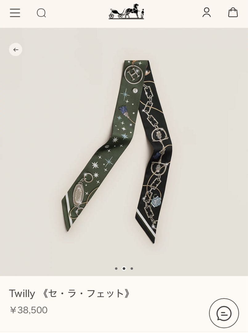 エルメス　ツイリー　1本 2025AW