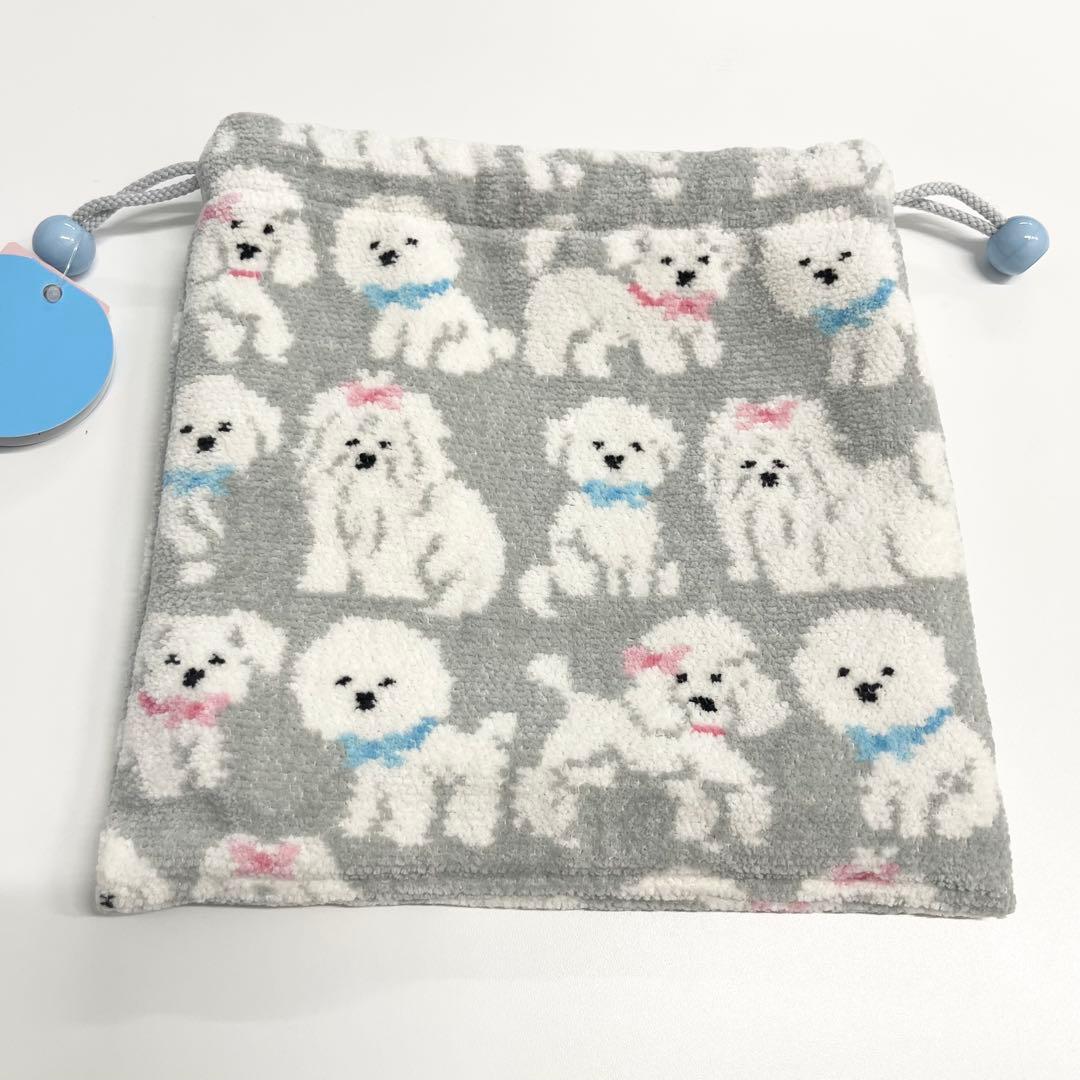 FEILER モフモフワンチャン 巾着 ポーチ ラブラリー バイ フェイラー