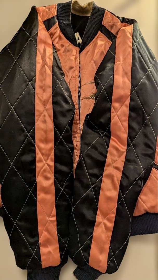 ぽ*が様 希少 テーラー 東洋 ALASKA M18427 スカジャン M ブラ