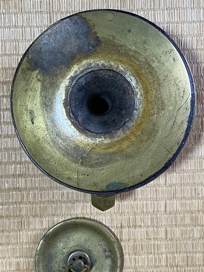 ♦中国清時代 真鍮製 薬鑵 薬缶 酒缶 茶器やかん 銅器銅製 珍物 古美術骨董品