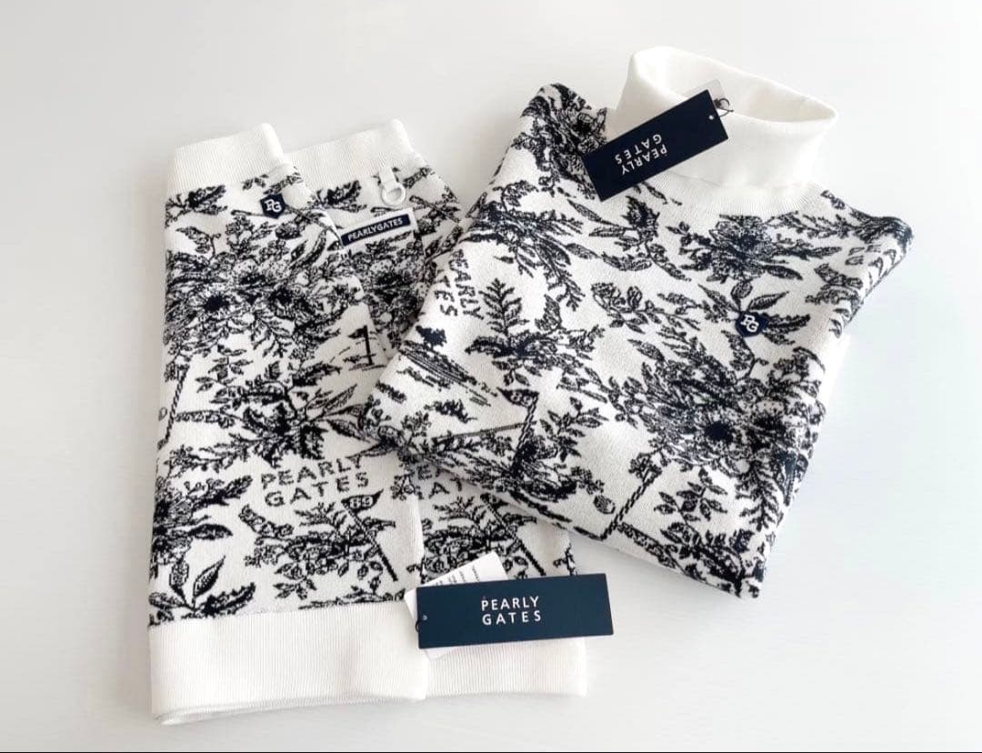 定価72,600円【新品】パーリーゲイツ　セットアップ　ホワイト　花柄