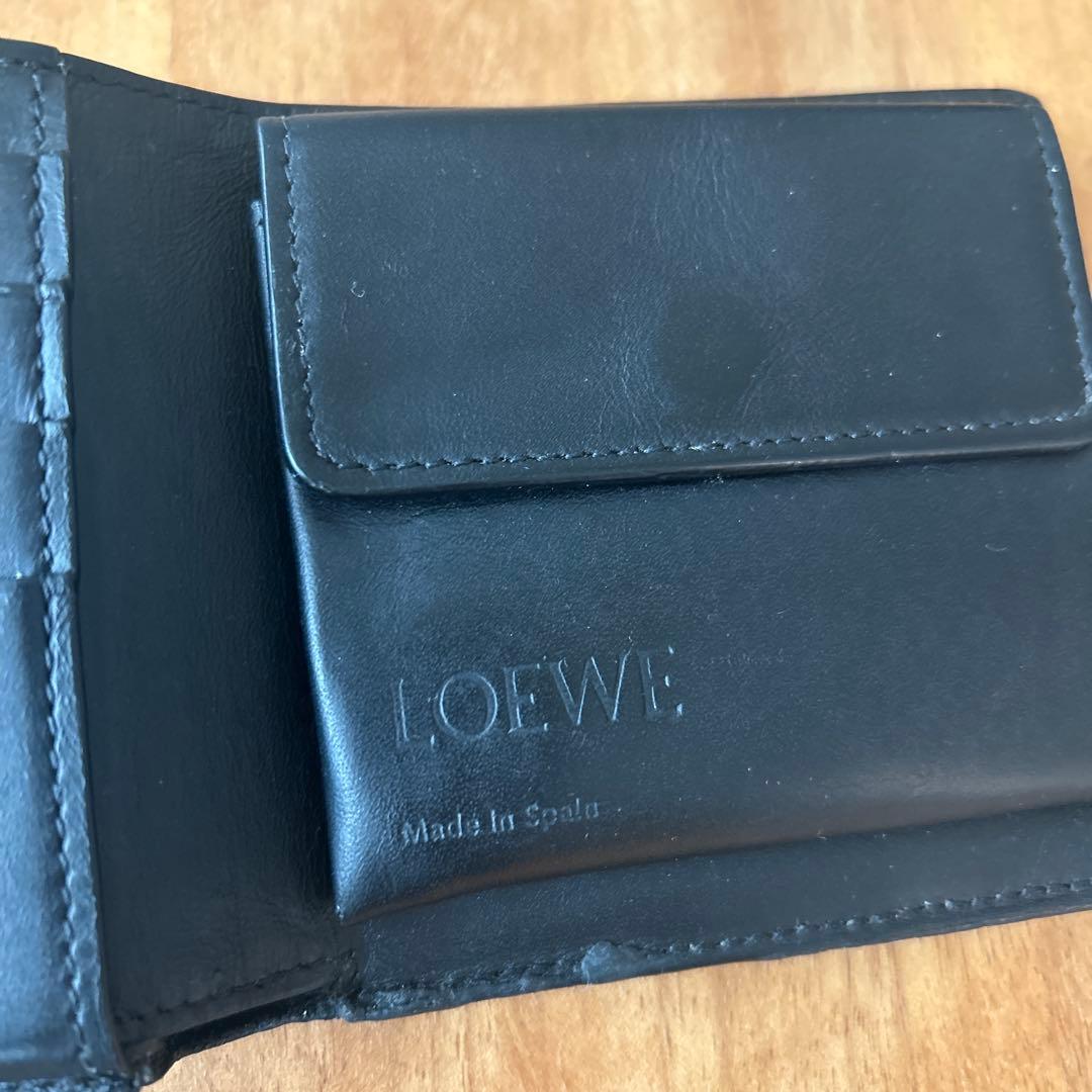 LOEWE 二つ折り財布 黒