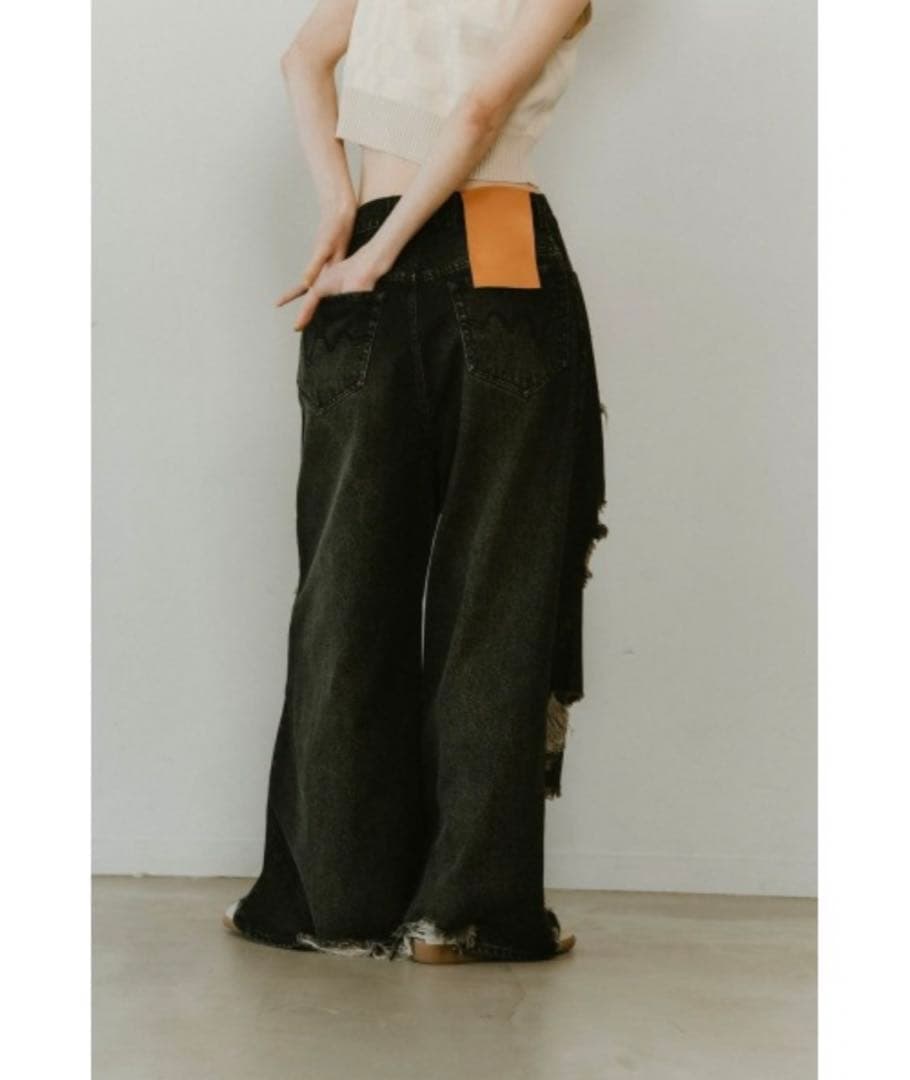 パンツ knuth marf damage denim pants