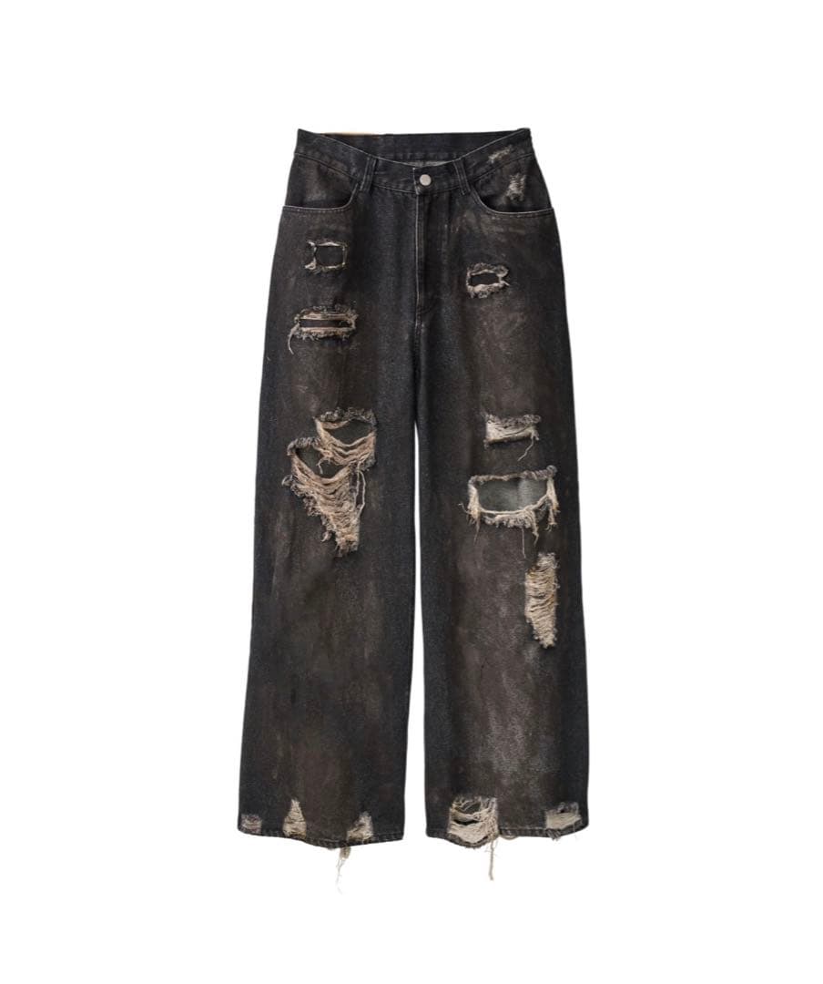 パンツ knuth marf damage denim pants