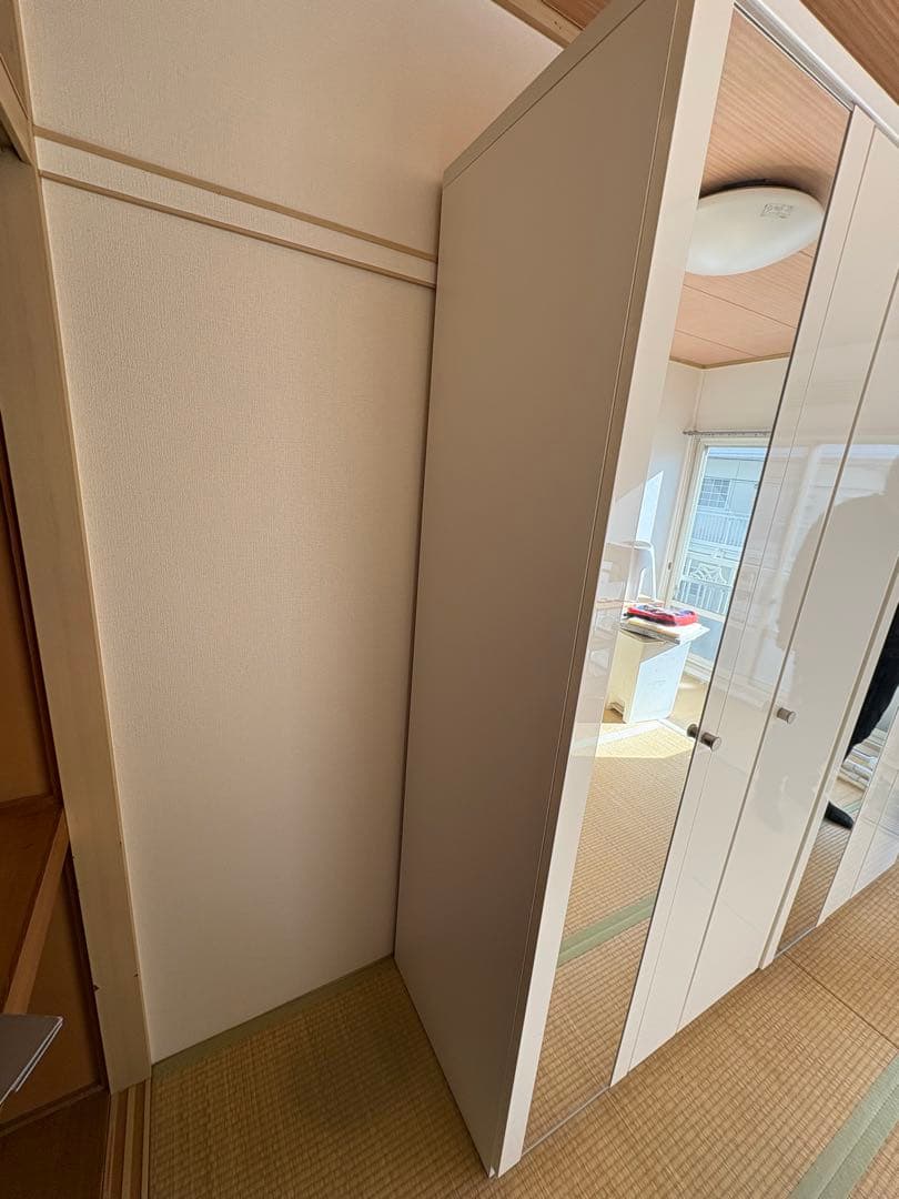 ②【引取or直配送】ニトリ　ワードローブ　クエス　100 ホワイトQUESS