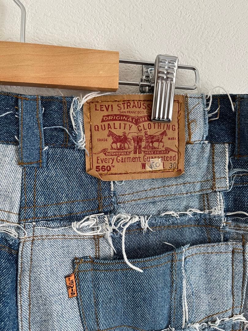 Levi’s remake patch work skirt
