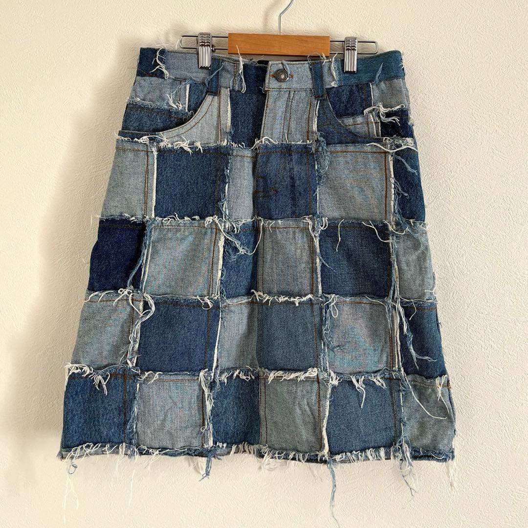 Levi’s remake patch work skirt