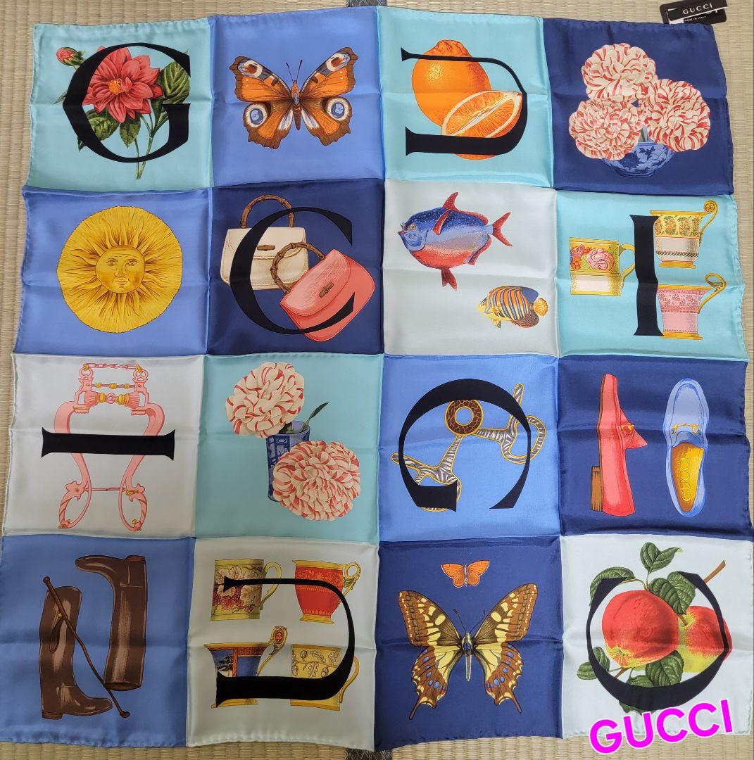 【Anncoさま】GUCCI スカーフ シルク100%