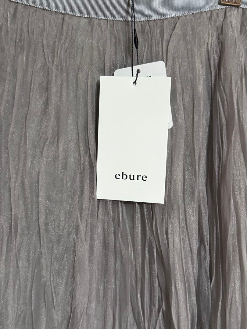 ebure エブール 完売 シアーオーガンジープリーツ スカート 新品タグ付