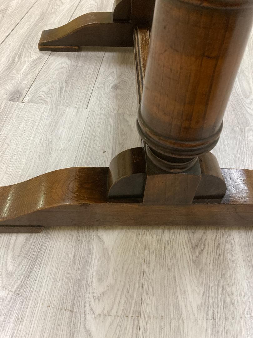 イギリスアンティーク　ドローリーフテーブル　伸縮ダイニングテーブル