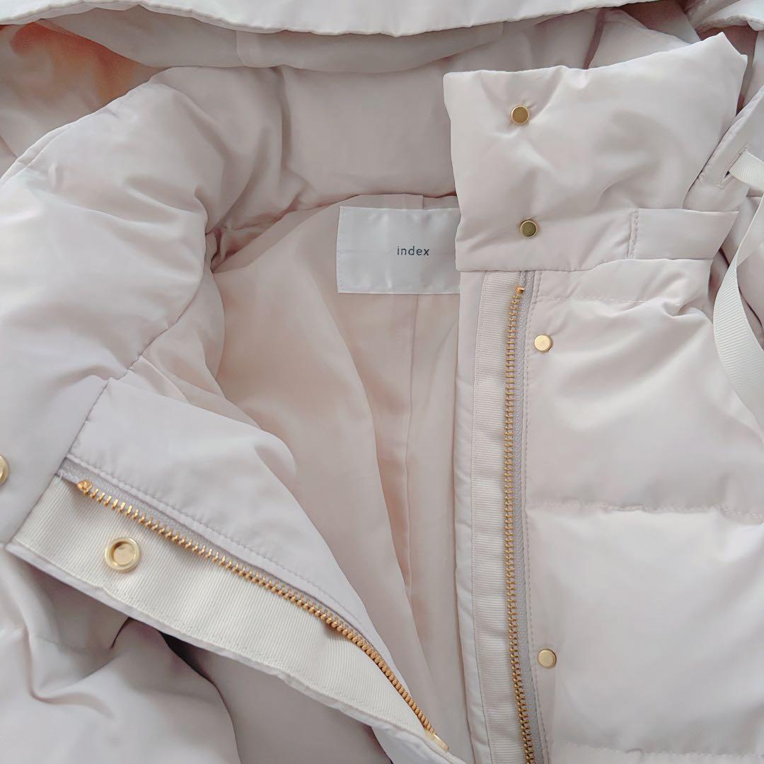 index インデックス　KAWADAダウンドロストミドルコートL アイボリー