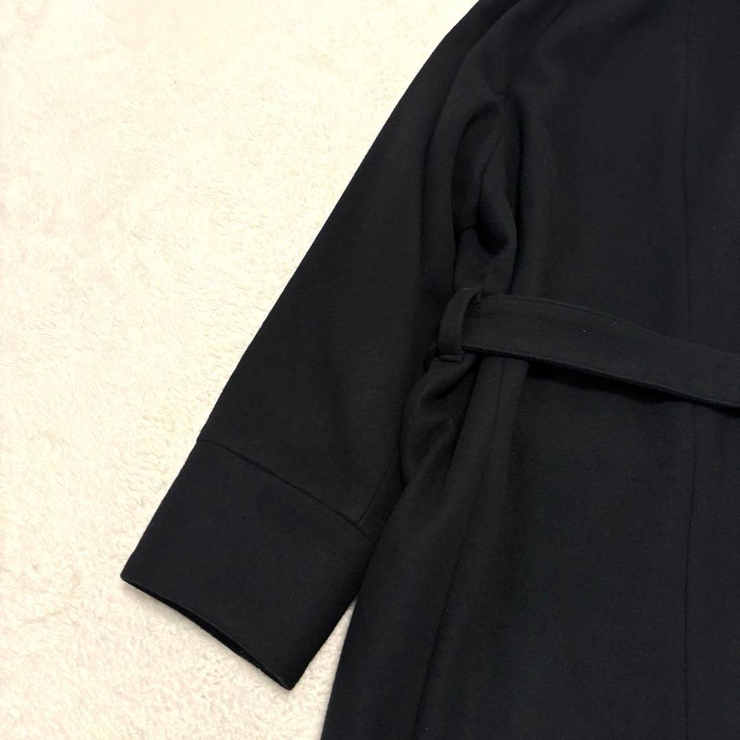 juha(ユハ) Belted Over Coat M ブラック