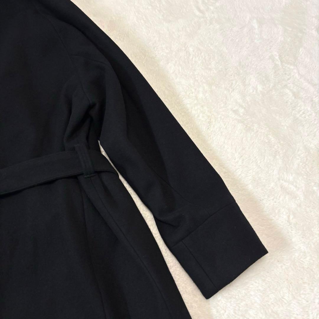 juha(ユハ) Belted Over Coat M ブラック