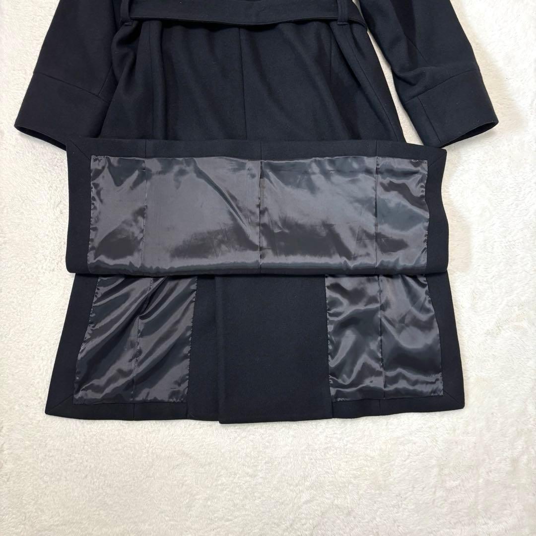 juha(ユハ) Belted Over Coat M ブラック