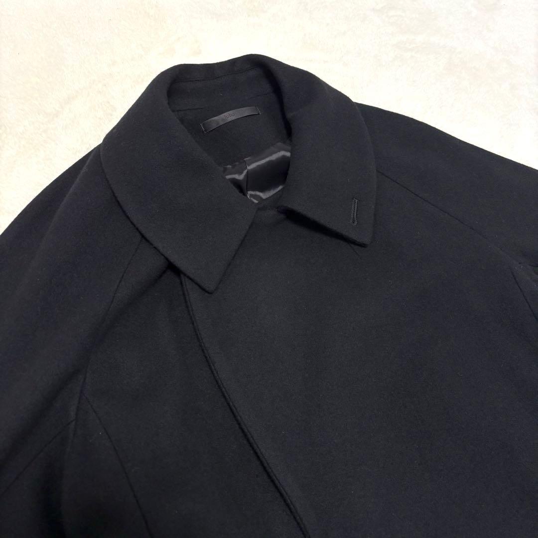 juha(ユハ) Belted Over Coat M ブラック