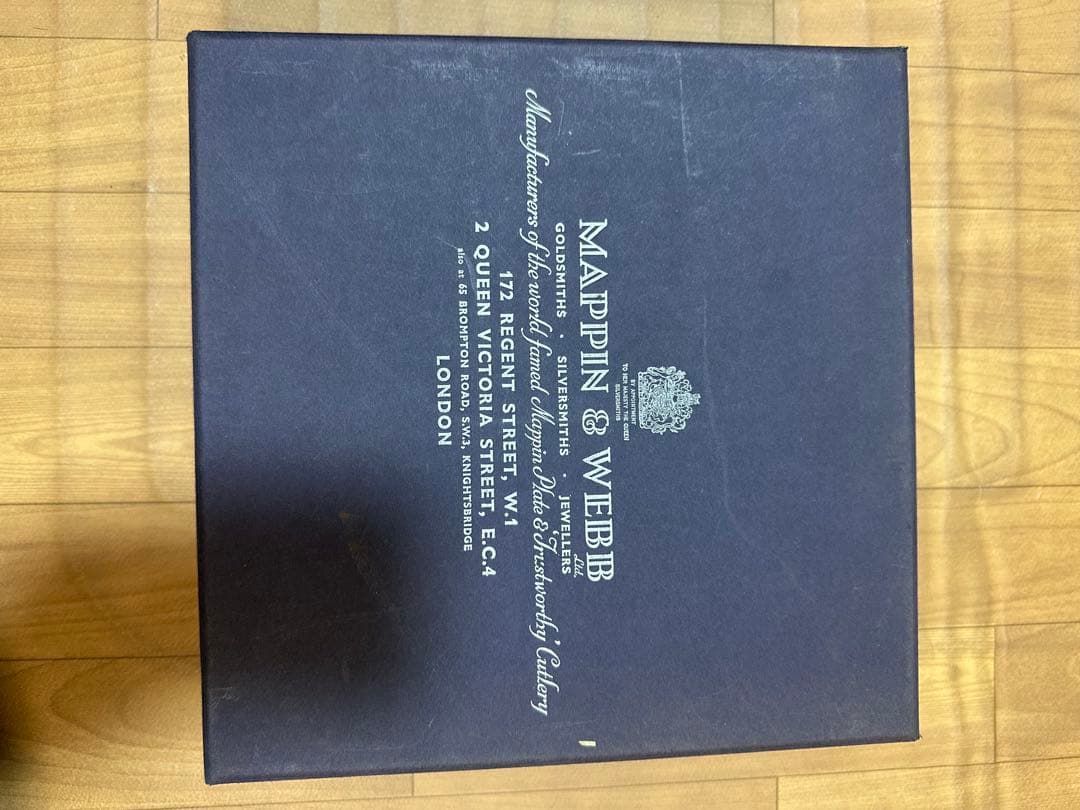 Mappin & Webb 銀メッキ円形トレイ