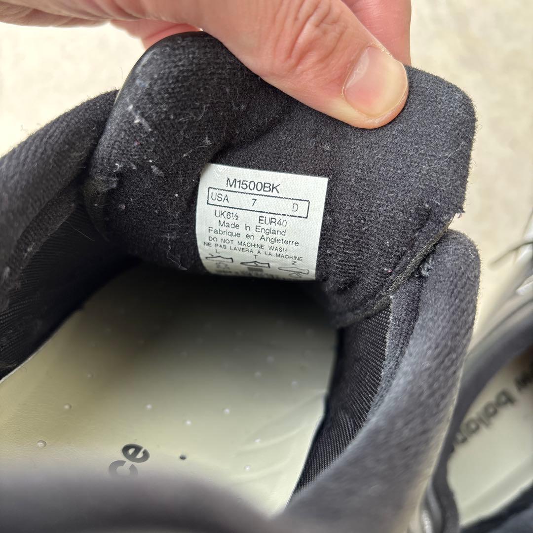 美品New Balance M1500BK 25.5cm/UK6.5/USA 7