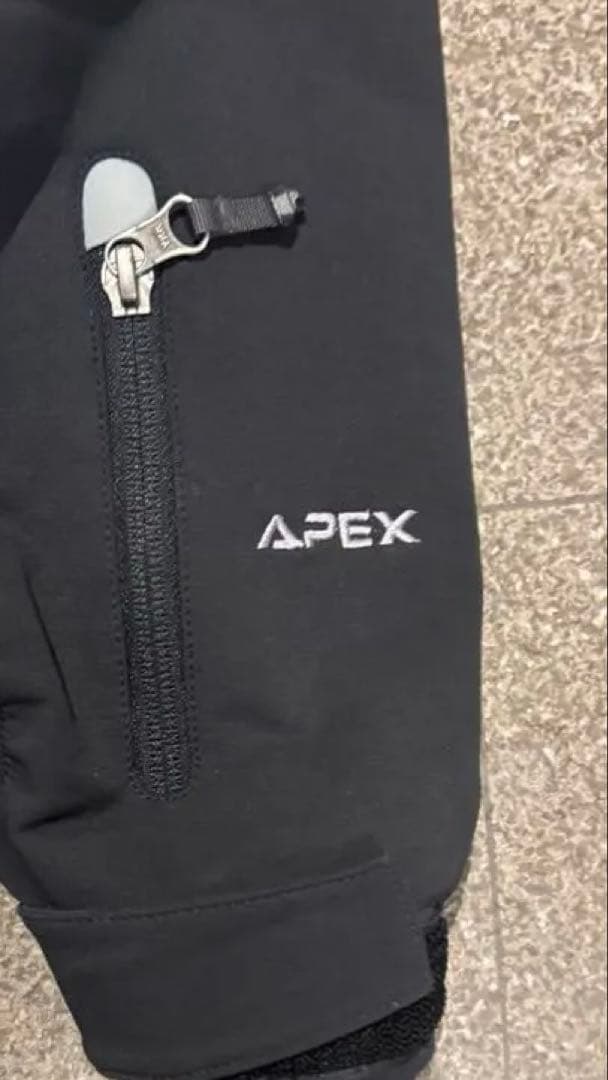 【希少】ノースフェイス APEX ソフトシェルジャケット リフレクター 黒 S