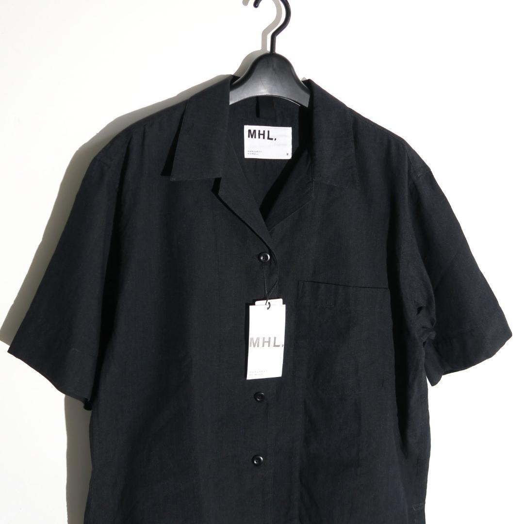 MHL. FADED LINEN COTTON PLAINWEAVEリネンシャツ