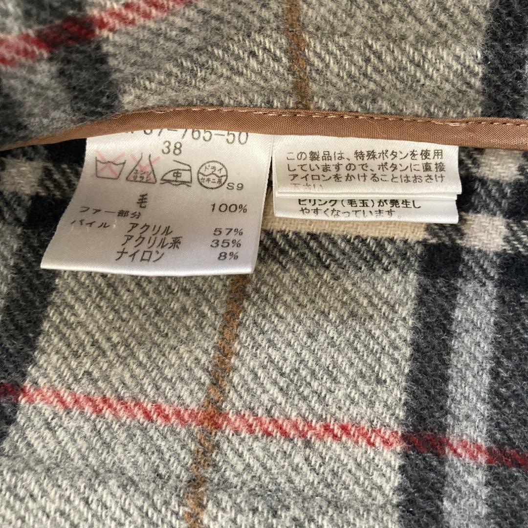 BUBERRY BLUELABEL ダッフルコート 38