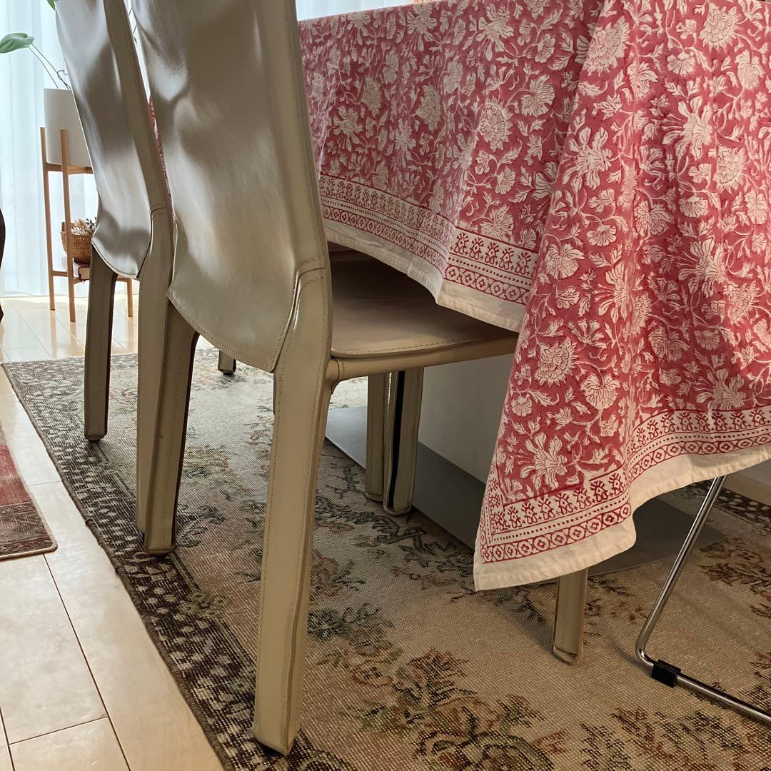 Cassina 412 CAB チェア　ベリーニ　アイボリー/トープ