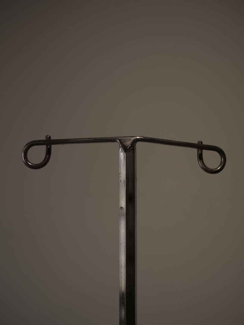 点滴台　ハンガーラック　病院　醫院　古道具　古家具　アンティーク　昭和レトロ