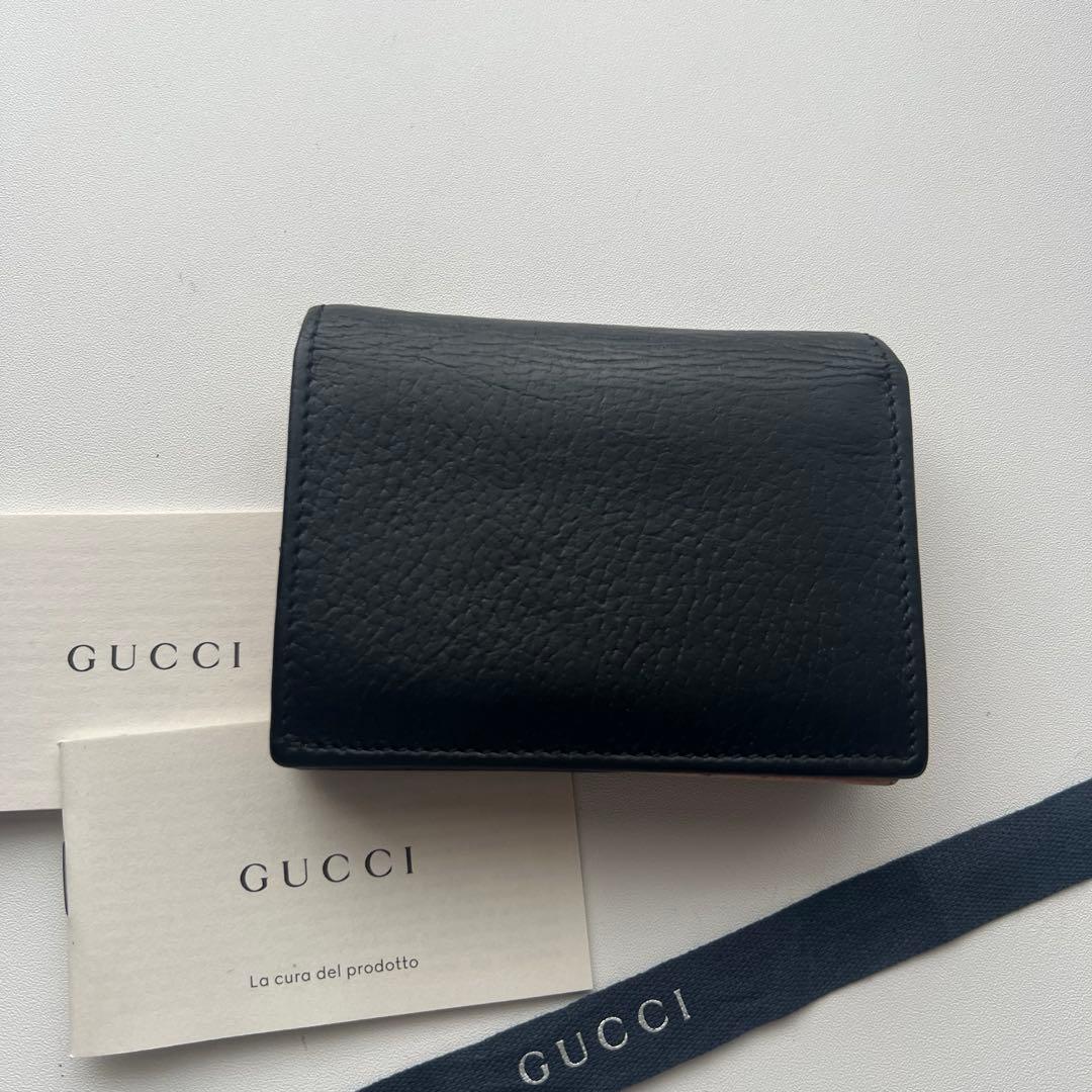 82 美品 GUCCI グッチ マーモント 2つ折り財布