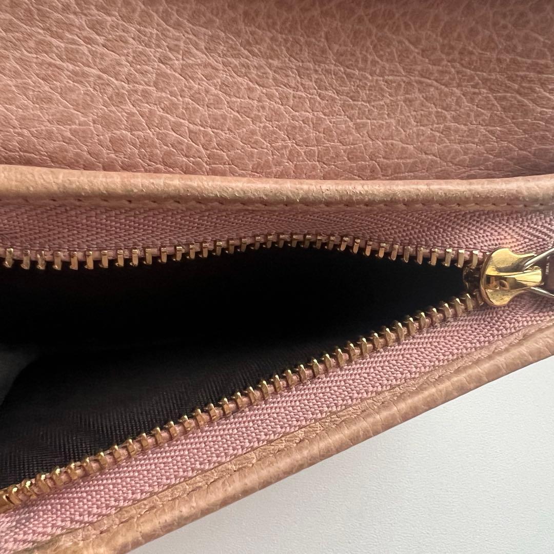 82 美品 GUCCI グッチ マーモント 2つ折り財布