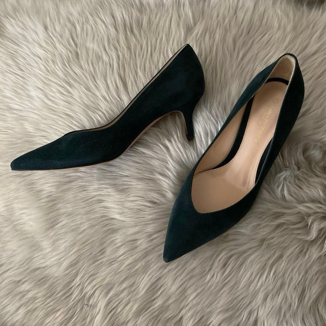 ジャンヴィトロッシ＊9万＊上質スウェード ポインテッドトゥパンプス＊36