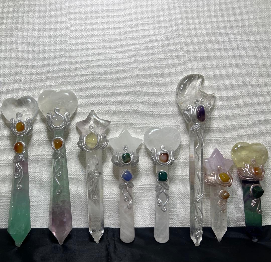 お客ページ　天然石　マジックワンド　台座付き　まとめ