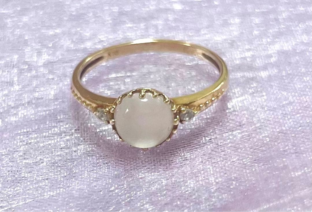 JEWELRY TSUTSUMI 10K ムーンストーンリング　指輪　ツツミ