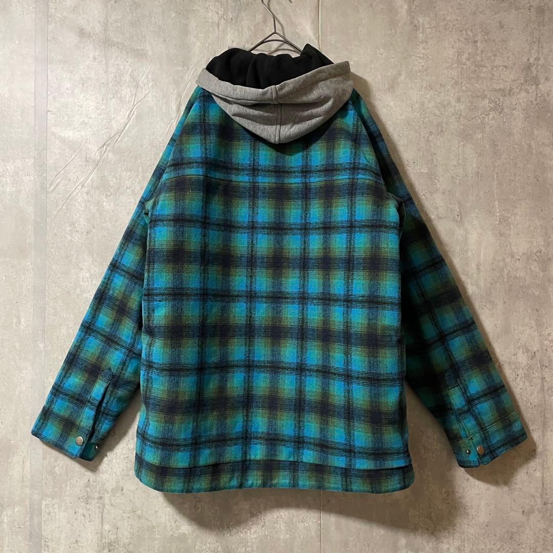 Burtonバートンスキーウェアスノーボードジャケットパーカー水色黒チェック柄