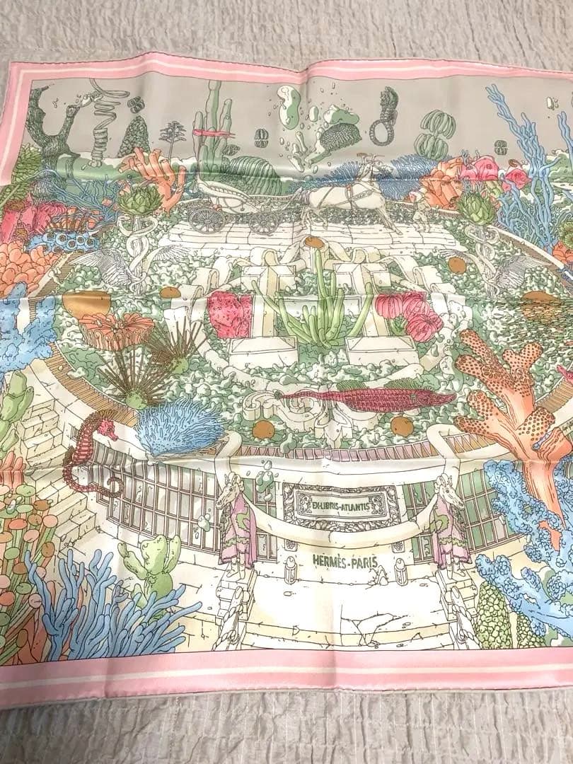 HERMES エルメススカーフ　カレ70 エクスリプリス•アトランティス