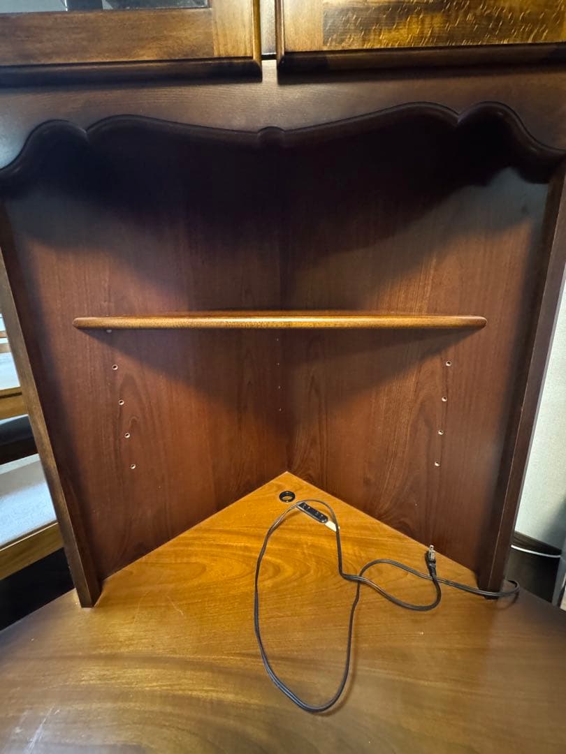 KARIMOKU カリモク コーナーテレビ台キャビネット ガラス棚